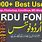 Urdu Fonts for Windows 10