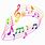 Vector Colorful Music Notes