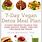 Vegan Diet Weight Loss Plan