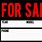 Vehicle for Sale Sign
