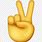Victory Hand. Emoji