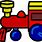 Vintage Toy Train Clip Art