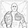 WWE Rock Coloring Pages
