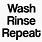 Wash/Rinse Repeat Clip Art