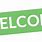 Welcome Banner Green