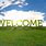 Welcome Sign Background
