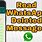 WhatsApp Deleted Messages