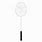 White Badminton Racket