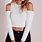 White Crop Top Sweater