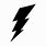 White Lightning Bolt Logo