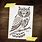 White Owl Stencil