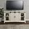 White Solid Wood TV Stand