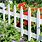 White Wood Picket Fence