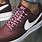 White and Maroon Nike Shoes
