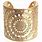 Wide Gold Cuff Bracelet