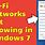 Windows 7 Not Showing Wi-Fi Networks