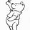 Winnie the Pooh in Black and White