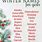 Winter Girl Names