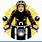 Woman On Motorcycle Clip Art
