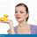 Woman with Rubber Duck
