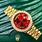 Women Red Face Watch and Band