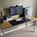 Wooden Desk Gaming Setup