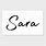 Word Sara to Print