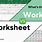 Workbook and Worksheet
