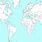 World Map Blank 3D