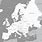 World Map Europe Black and White