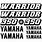 Yamaha Warrior 350 Decals