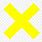 Yellow X Sign