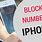 iPhone Blocked Numbers