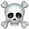 iPhone Skull. Emoji PNG