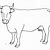Line Drawing of a Cow