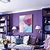 Living Room Decor Purple