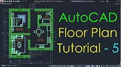 AutoCAD Simple Floor Plan for Beginners - 5 of 5
