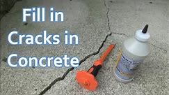 How to Fill in Cracks in Concrete