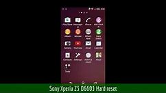 Sony Xperia Z3 D6603 Hard reset