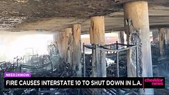 Fire Causes Shutdown of Los Angeles Interstate