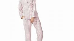 Womens Pajama Set 100% Cotton Flannel Woven Plaid Pajamas Long Sleeve Sleepwear Loungewear S~XL - Walmart.ca