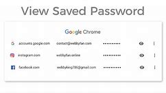 How to View Saved Passwords on google chrome browser - Desktop