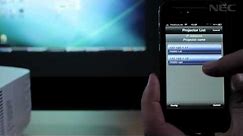 NEC Projector Controlling with iPad / iPod / iPhone
