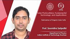 Fabrication of Organic Solar Cells