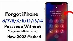Forgot iPhone Passcode Unlock Without Data Losing ! How To Unlock iPhone 4/5/6/7/8/X/11/12/13/14