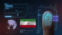 Finger Print Biometric Scanning Identification System. Iran Nationality