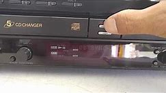 Vintage Sony RCD-W500C Compact Disc CD Player and Recorder Demo