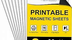 DIYMAG 8Pcs Printable Magnetic Sheets, 8.3x11.7inch Flexible Magnet Sheets Matte Magnet Paper Non Adhesive Make Refrigerator Photo for Inkjet Printer, Photo Magnet Sheet for DIY Crafts
