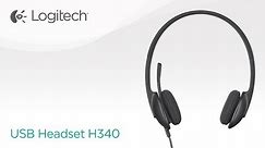 Stereo USB Headset with Microphone H340 - Logitech