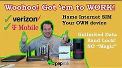 ✅Finally, How To Use Home Internet SIM In My Own Device! No Hacks! Peplink With Verizon T-Mobile